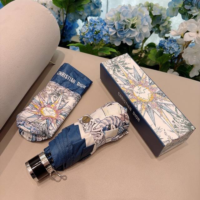 Dior's new 50% fold umbrella is a hot seller with an incredibly stylish design.