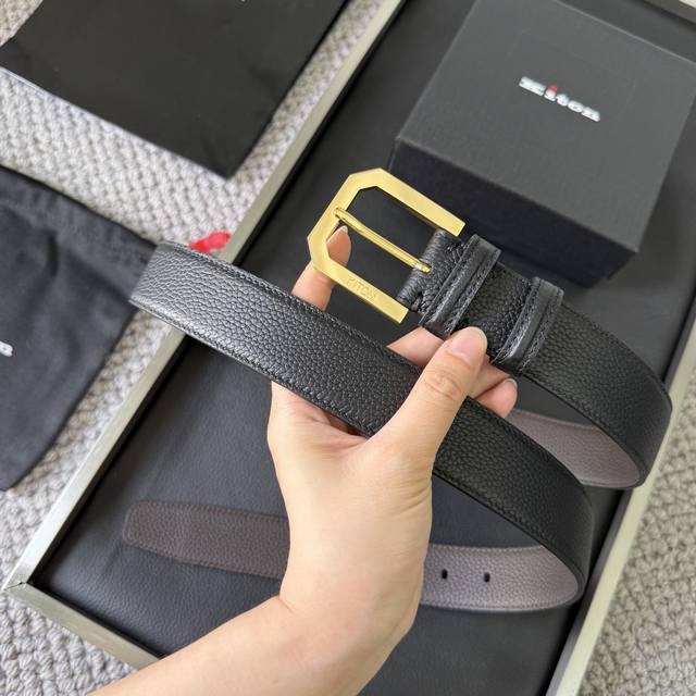 Kiton imported calfskin belt. 3.5cm wide, sold by a Shanghai trading company. A