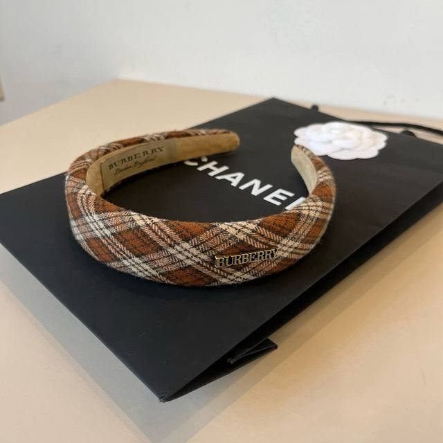 Burberry plaid headband