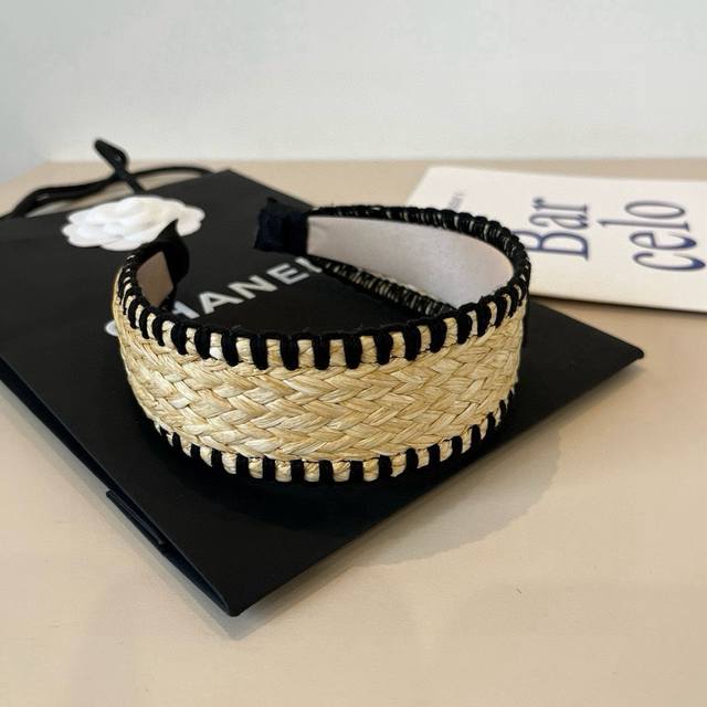 Miumiu raffia headband