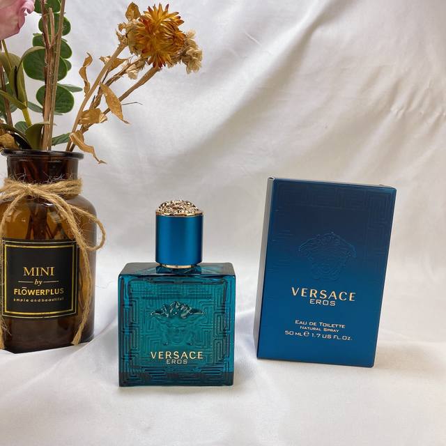 counter quality Versace Versace Eros Blue Eau de Parfum for men 50ml, fragrance: