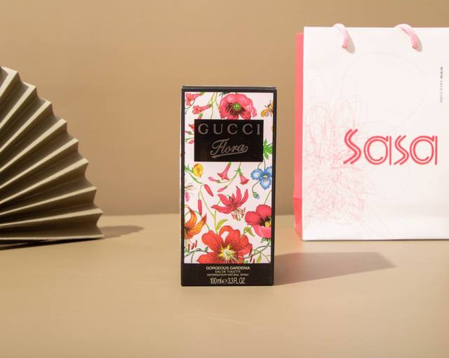 a designer-quality Gucci "Dance of the Flowers" eau de toilette. Floral notes: t