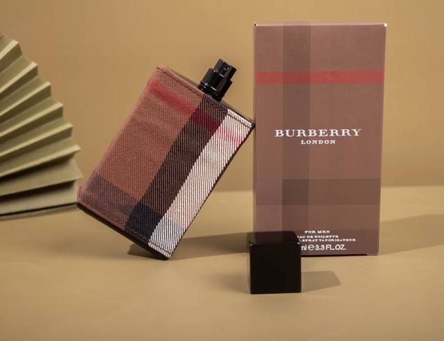 a premium Burberry London fragrance for men, features ambery woods with a hint o