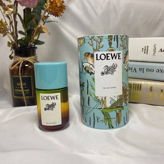Loewe's new fragrance, "Paula' Ibiza," is a stunning, unisex, rainbow-hued fragr