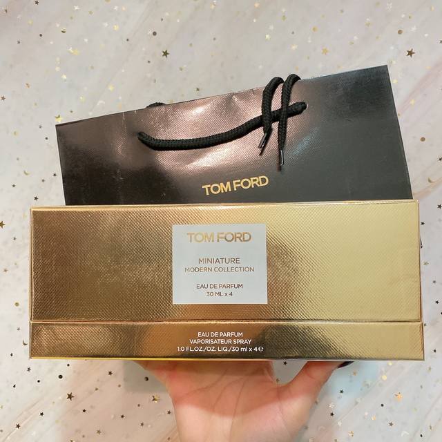 Counter quality TF medium sample perfume 4-piece set Gold box contains 4 scents: