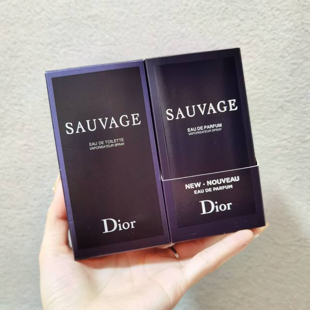 Dior Sauvage Eau de Parfum Ml, available in two counter-quality scents: Edt Ligh