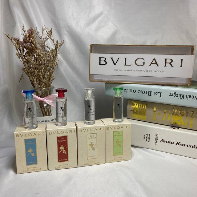 Counter quality Bvlgari Tea Series perfume sample set of 4, white tea, green tea