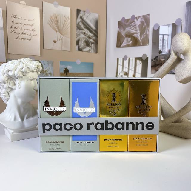 Paco Trophy Million Men's Sample Four-piece Set 30Ml