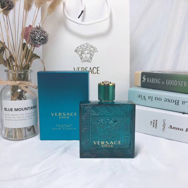 counter quality Versace Versace Eros Eau de Parfum Men's Blue Ml