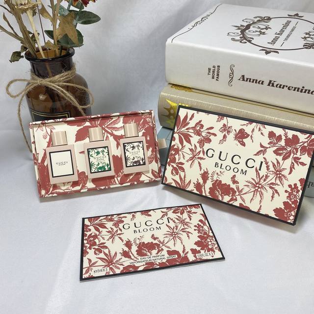 Gucci Floral Eau de Parfum Sample Set 5ml*3 with Bags, No Sprayer, Super Mini, R