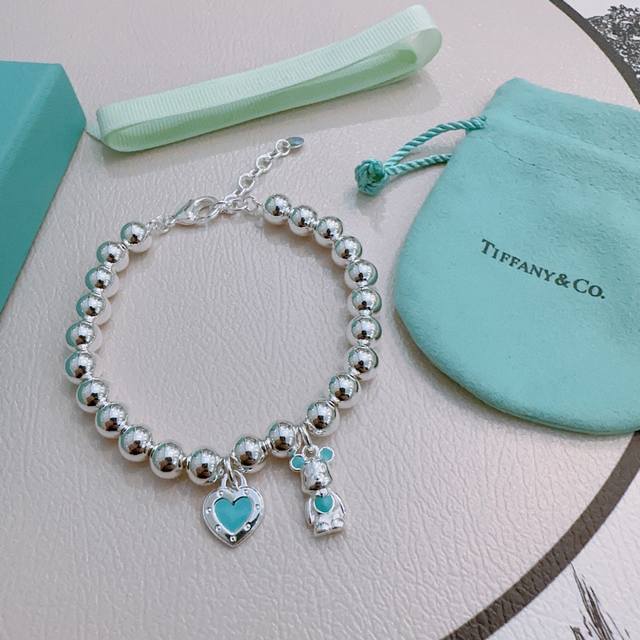 Tiffany & Co. boutique silver bracelet. Celebrity-style, vintage-inspired, origi
