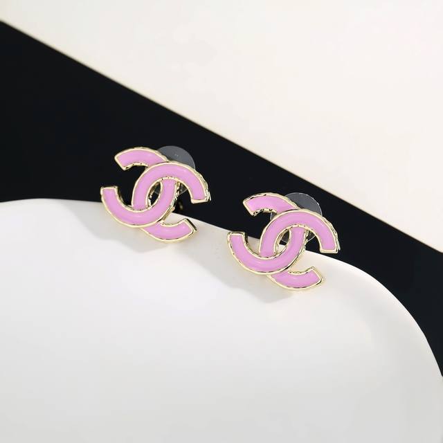 Chanel classic pink double C earrings are a great accessory for any style. These