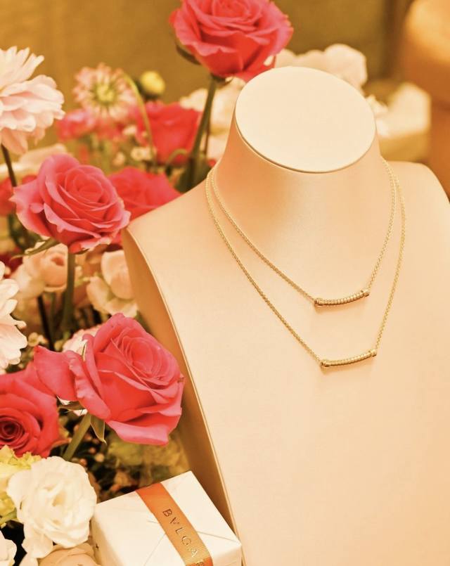 Seiko version Bvlgari Bulgari necklace counter new style sub-gold material upper