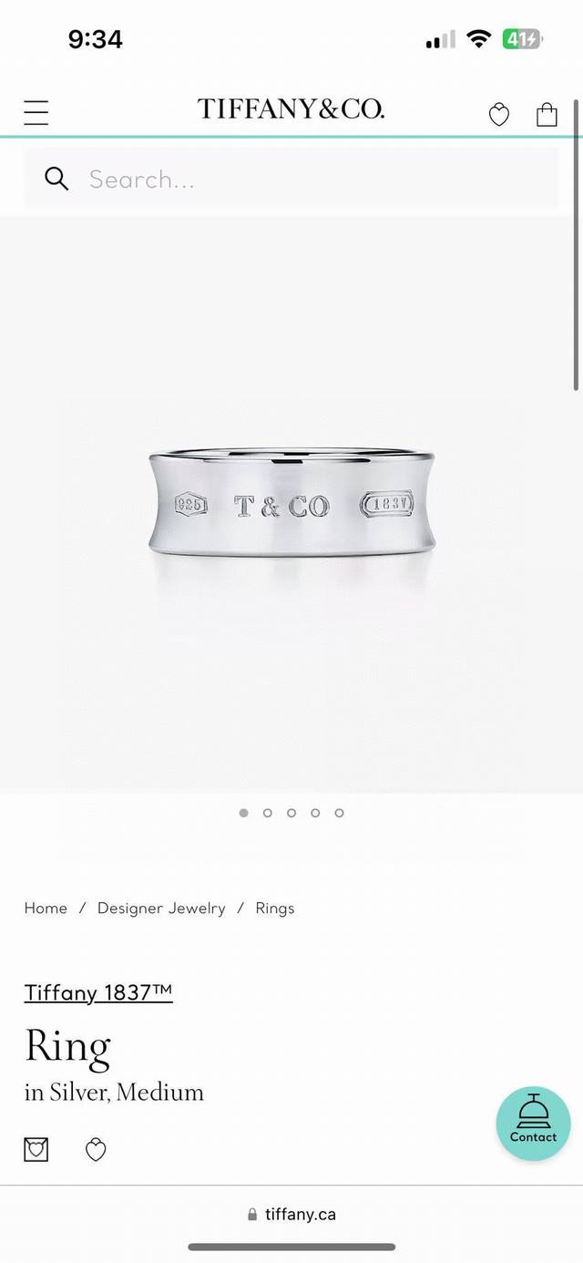 Tiffany ring, a simple, versatile, and trendy piece, a new, upgraded version. Ri