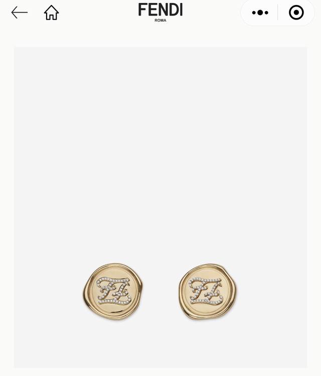 New Fendi Logo Earrings High-end Customization Hot New Model Simple and Elegant