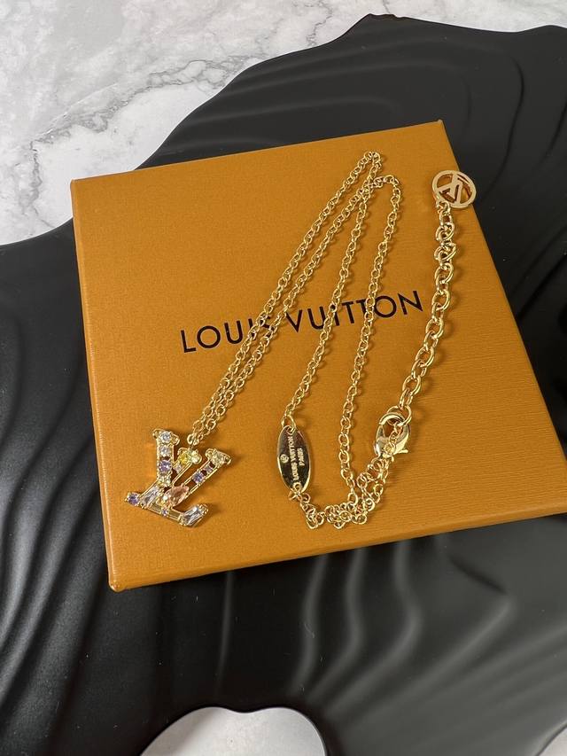 earrings, necklace. Lv earrings, necklace