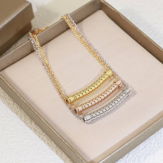 Seiko version Bvlgari Bulgari necklace counter new style sub-gold material upper
