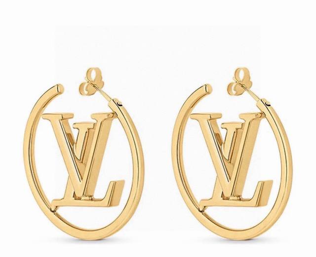 Louis Vuitton earrings uphold exquisite craftsmanship, forging a dazzling Lv Twi
