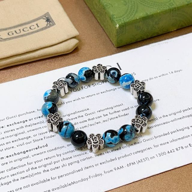 Gucci bracelet, unisex, latest natural stone bracelet, higher-end, celebrity-the