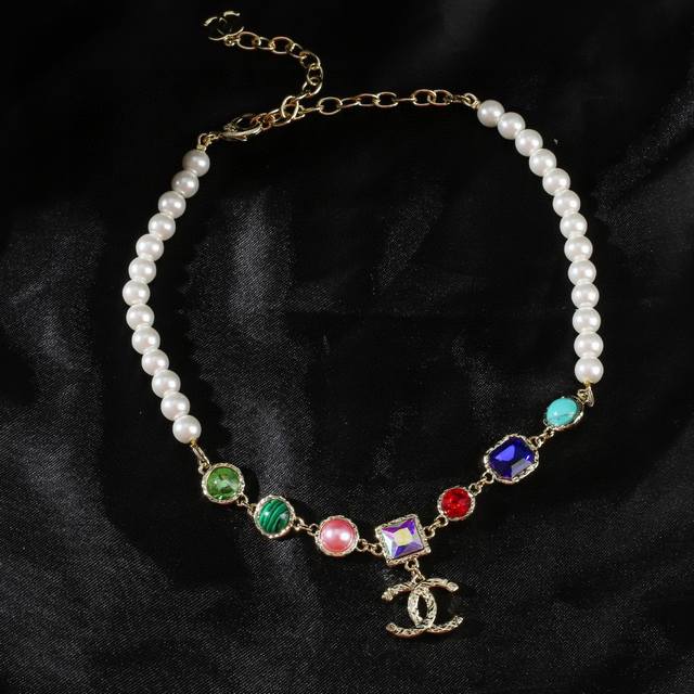 Chanel new necklace counter synchronous new double C necklace exquisitely crafte