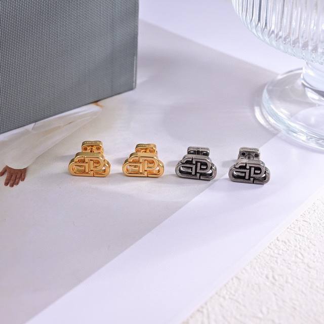 Original Balenciaga New Earrings, Made of 18K Gold Electroplated Brass, a Hot Sa