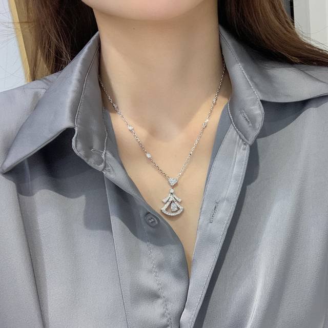205265 Our colored diamond mini dress necklace is priced at ZP260,000+ and can b
