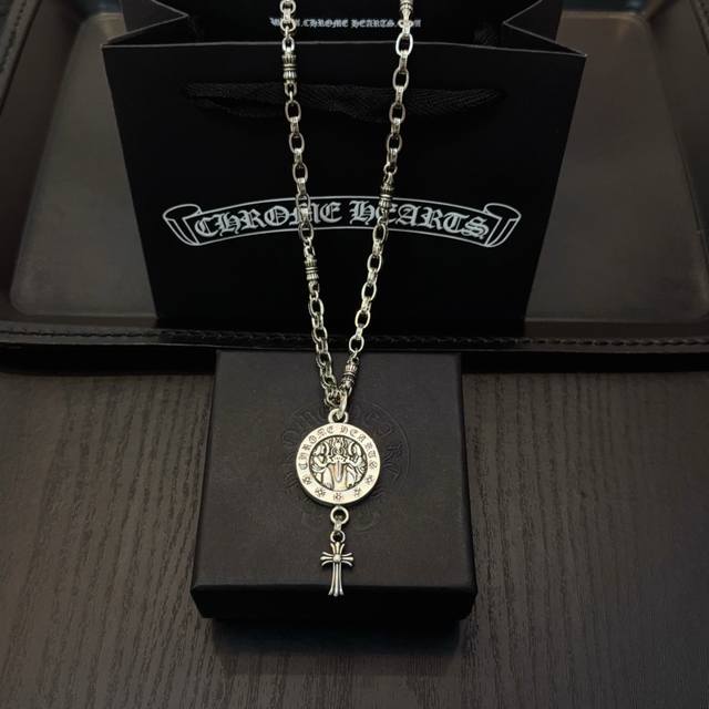 New counter-quality Chrome Hearts classic retro flower ball necklace, featuring