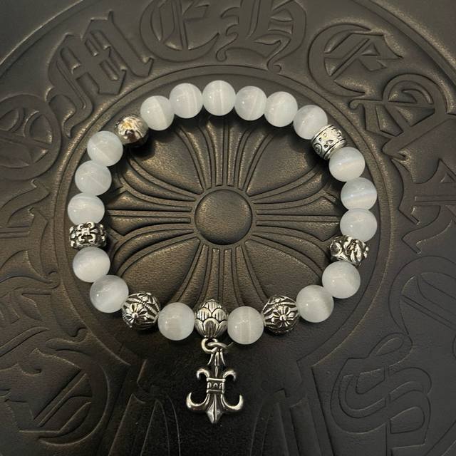 New counter-quality Chrome Hearts classic retro multi-element white cat's eye br