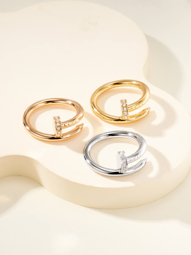 beautiful appearance, nail head and tail diamond ring size 56789