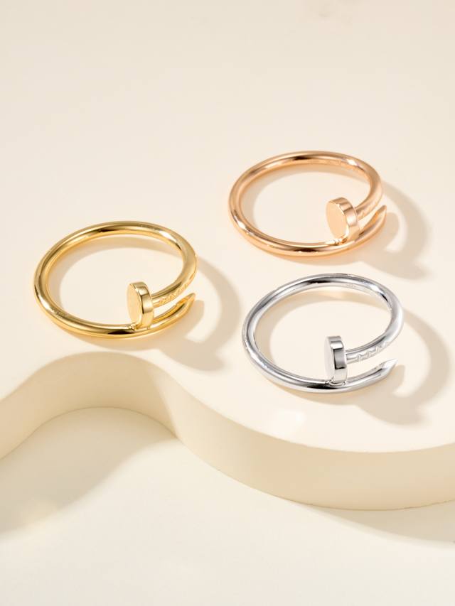 Nail Ring, Slim Version, Size 56789. This thin version is more flattering than t