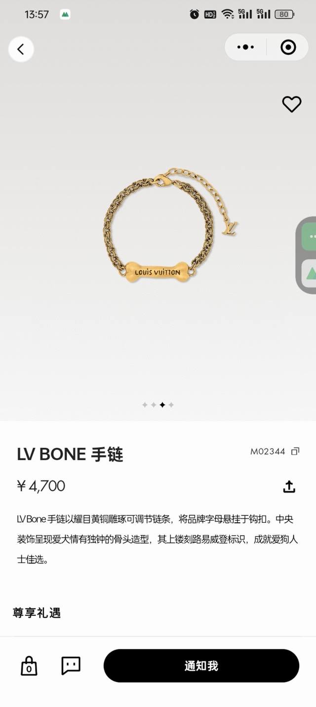 Donkey's Nvbone bracelet features an adjustable chain crafted from dazzling bras
