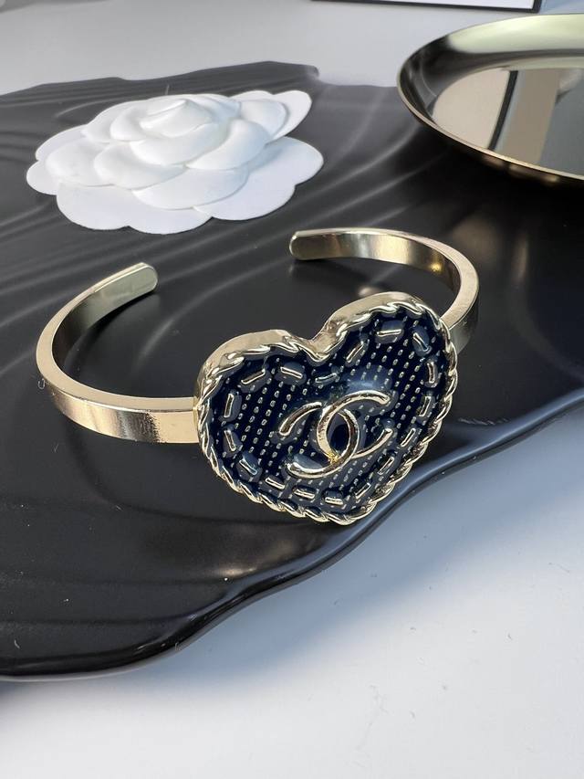 Chanel 24th batch of new denim accessories heart bracelet