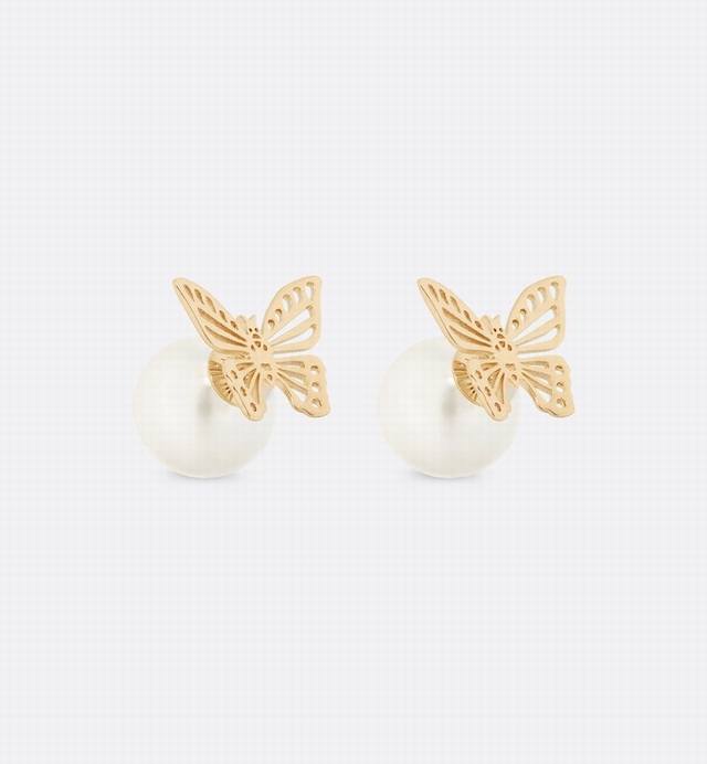 Hottest item, Dior's popular butterfly pearl willow stud earrings. Celebrity-the