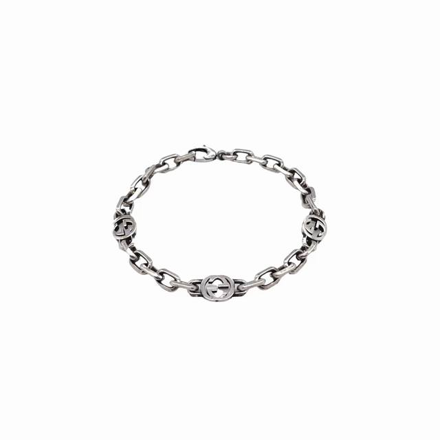 Gucci Triple G Bracelet Vintage Old Double G Logo Classic Shape Sizi:16.18.20 22