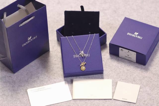 Swarovski Capricorn Guardian Clavicle Necklace. This Swarovski pendant is inspir