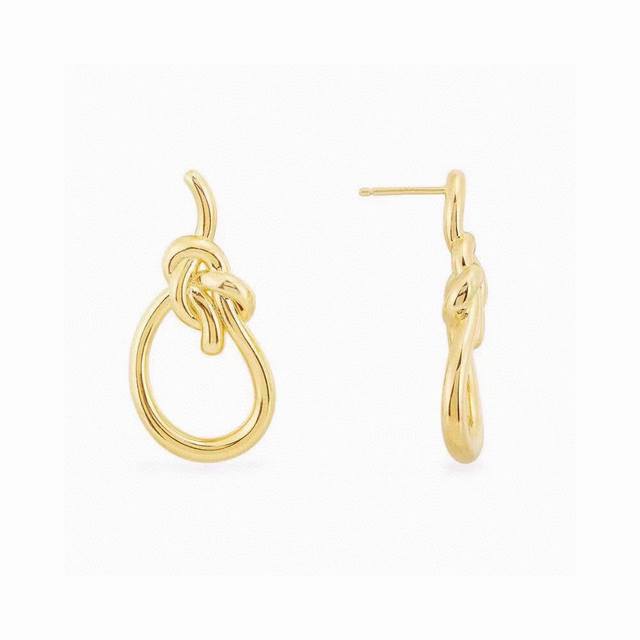 Batch A M Monaco knotted gold stud earrings! This collection is truly stunning,