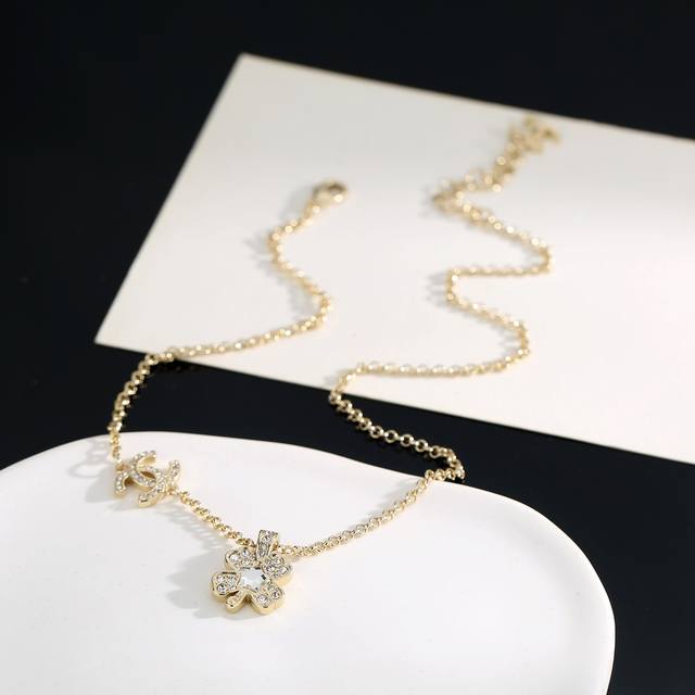 necklace Chanel Xiaoxiang double C four-leaf clover necklace purchasing level on