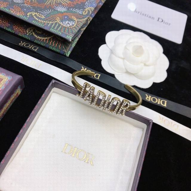 bracelet original single goods new Dior Dior retro counter consistent brass mat