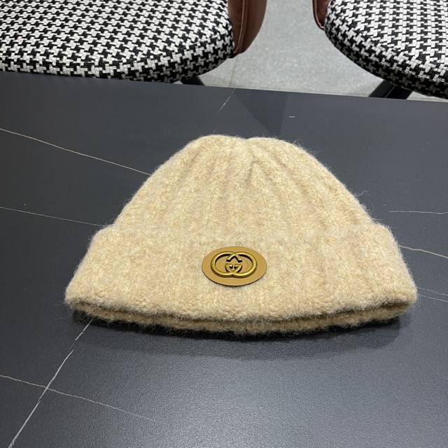 Gucci Japanese striped warm wool hat women's outdoor ski loose couple new cold h