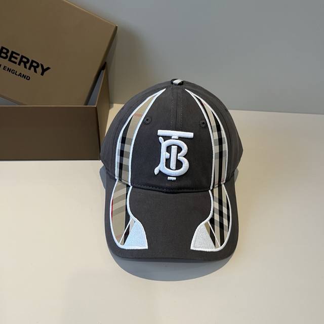 Burberry's new early spring baseball cap, simple and fashionable style, suitable