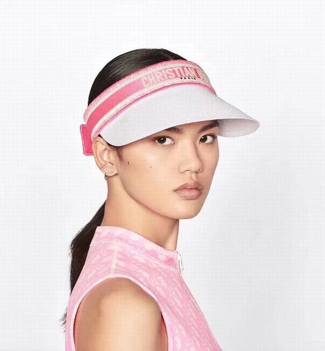 New arrival Dior's hottest papyrus hollow top hat Sun protection and sun protec