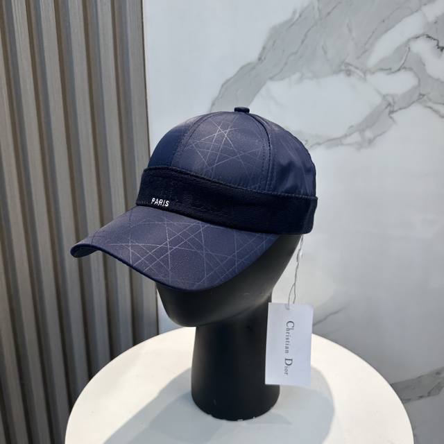 Dior high version ribbon logo baseball cap, super high sun protection index, esp