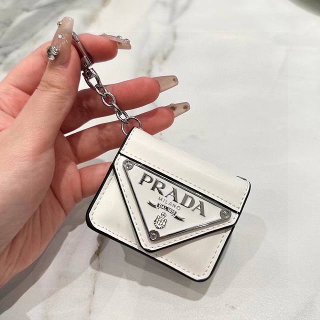 Prada earphone case Bluetooth earphone bag Concave style essential Airpods 1 2 3