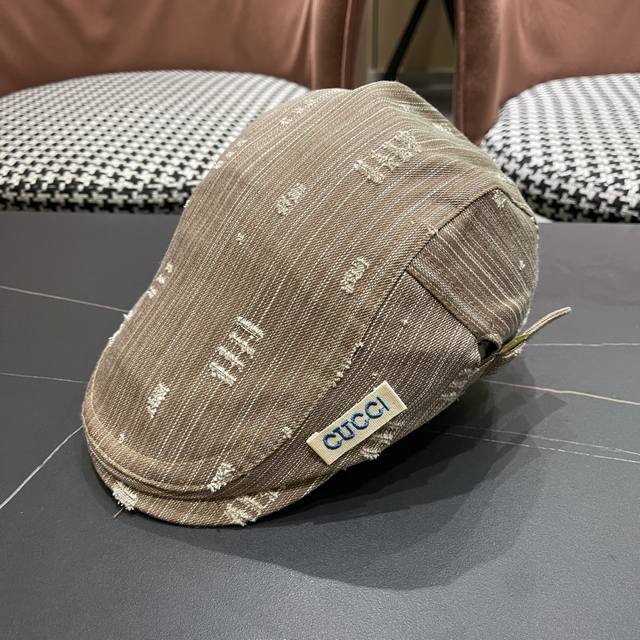 Gucci Retro Niche Forward Hat Spring Autumn Summer Pen Beret Men and Women Face