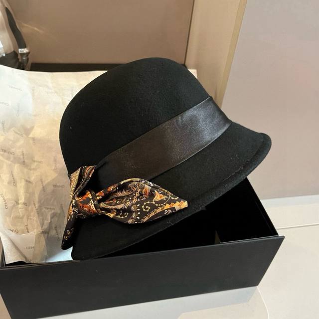 Gucci wool bucket hat, super goddess style, high-end custom hat, 100% wool fabri