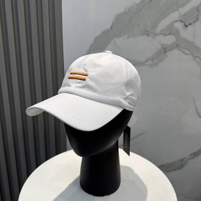 Zegna new high version linen baseball cap, big brand synchronization, super fast