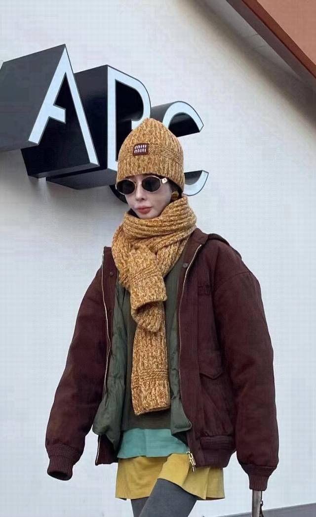 Miumiu autumn and winter new wool hat, official style, unisex DDD