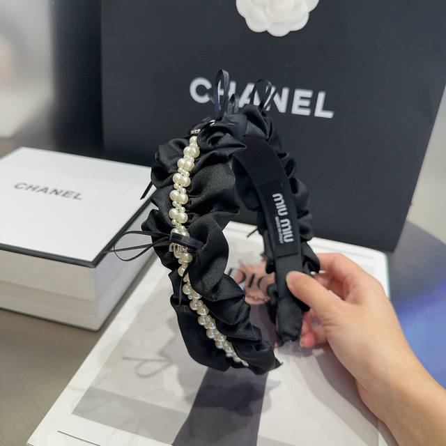 With packaging boxMiumiu new letter headband, simple and elegant, practical and