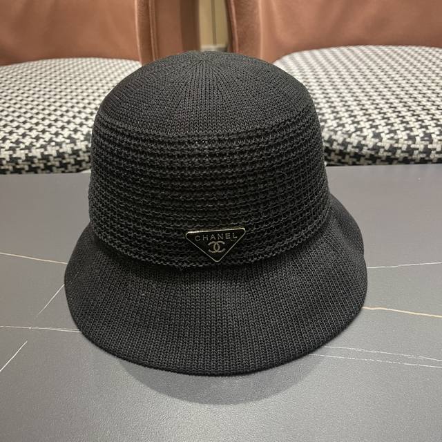 Chanel Chanel 2025 new hollow breathable fisherman hat women's summer versatile