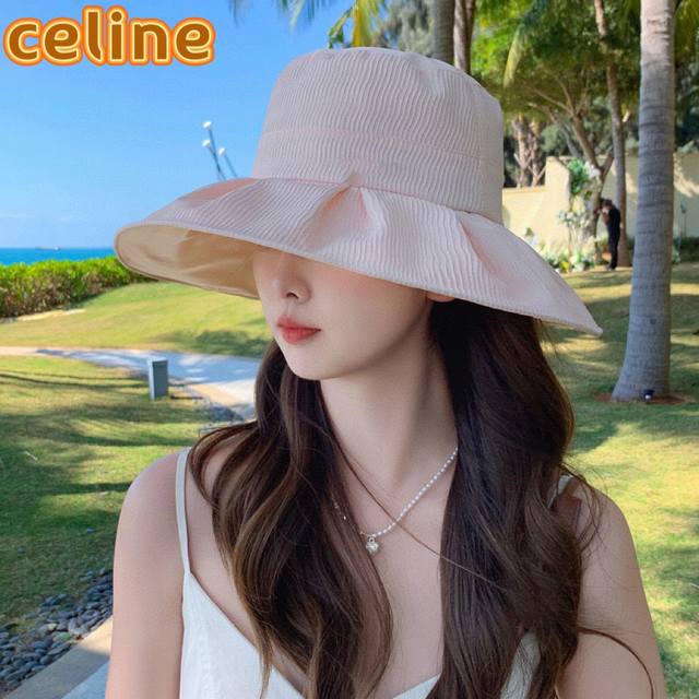 Celine Celine Spring and Summer catwalk hit bucket hat original custom, simple a